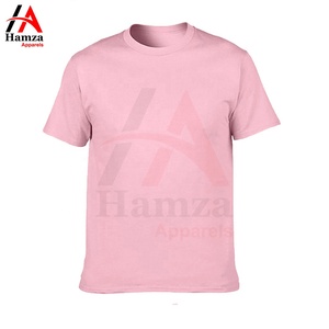 Camiseta de algodón de color azul liso para hombre y mujer Impresión de logotipo personalizado Ropa informal cómoda Camisetas de hombre al por mayor - Product Image 5