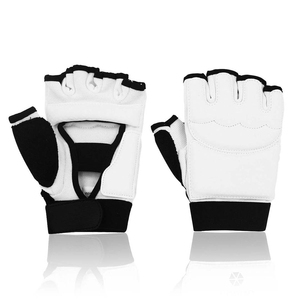 Meilleurs gants de boxe en cuir pour MMA, Muay Thai et arts martiaux, fabrication de qualité supérieure, gants de taekwondo unisexes à demi-doigts - Product Image 1
