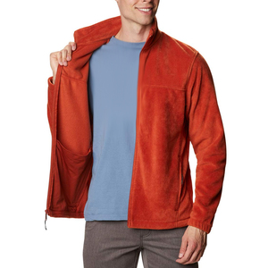 Hot Selling Product Lightweight Men Regular Fit Fleece Jacket Wholesale Custom Logo Printed Men Fleece Jackets For Adults - Product Image 4