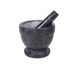 Finest Quality Black Color Marble Imam Dasta For <b>Kitchen</b> <b>Accessories</b> Mortar And Pestle Set At Reasonable Prices - Product Image 1