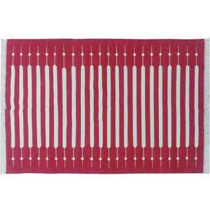 Tapis Dhurrie moderne en coton respirant avec caractéristiques anti-bactériennes et antidérapantes pour chambre à coucher cuisine Hallway-020 tapis et ensembles - Product Image 3