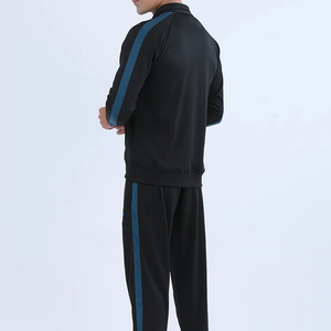 Conjunto Deportivo de Alta Calidad con Cremallera, Franjas Laterales, Mangas Largas, Chaqueta Cortavientos de Nailon para Hombre, Conjunto Deportivo Informal para Correr - Product Image 4