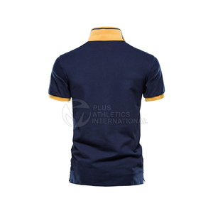 เสื้อโปโลพรีเมียมคุณภาพสูงสั่งทำพิเศษ ผ้าฝ้าย 100% ระบายอากาศได้ดี เสื้อโปโลลำลองสำหรับผู้ชาย - Product Image 2