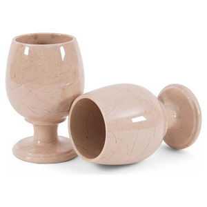 Copas de Vino de Mármol Ónix Natural, Losa Grande de Piedra, Calidad Artesanal, Lujo Elegante, Ecológicas, para Uso en Cocina, Logotipo Personalizado - Product Image 5