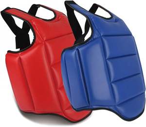 Protector de Pecho de Piel Sintética PU de Alta Calidad con Logotipo Personalizado, para Entrenamiento de Taekwondo, Sparring y Combate, Ajustable - Product Image 2