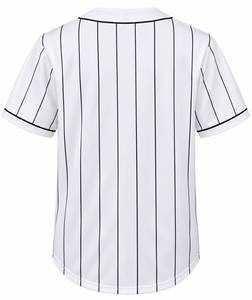 เสื้อเบสบอลลายทางสำหรับผู้หญิง แขนสั้น ติดกระดุม เสื้อทรงหลวมสำหรับฤดูร้อน - Product Image 2