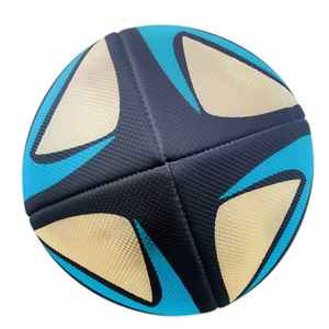 Ballon de rugby classique de haute qualité en cuir PU, taille officielle, logo personnalisé, portable, pour entraînement et match, léger, durable, emballage carton - Product Image 3