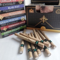Expérience de Luxe Premium aux Herbes, Feuilles Séchées Roulées à la Main, 100% Naturelles, Origine Indienne, Saveurs Exotiques, Brume Bleue, Crème Russe, Pan