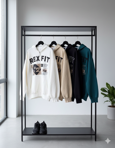 Services OEM : Hoodies à capuche les plus vendus, impression sérigraphique, logo personnalisé disponible en différentes couleurs, faible MOQ, hoodies à capuche surdimensionnés avec fermeture éclair. - Product Image 5
