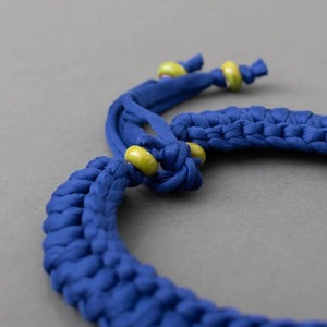 Collar de Cuentas Hecho a Mano con Tela de Algodón Orgánico Vintage para Mujer, Diseño Clásico con Forma de Corazón - Product Image 4