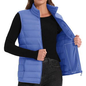 Chaleco Acolchado de Invierno de Alta Calidad, Nuevo Diseño, al por Mayor, para Mujer, Unisex, Casual, sin Mangas, con Patrón Impermeable - Product Image 5