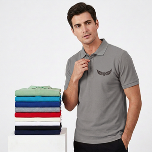 เสื้อโปโลแขนสั้นผู้ชาย สีพื้น ผ้าฝ้ายป๊อปลิน 100% ระบายอากาศได้ดี สวมใส่สบาย ทรงปกติ - Product Image 4
