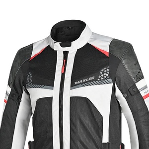 Chaqueta de Motociclista Larga de Cuero para Hombre, Estilo Nuevo, para Turismo y Carreras, Impermeable, Cortavientos, con Logotipo Frontal, MOQ Bajo - Product Image 4