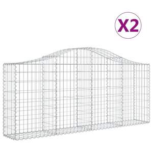 Lot de 2 paniers gabions en fer galvanisé, catégorie de produits en treillis métallique - Product Image 2