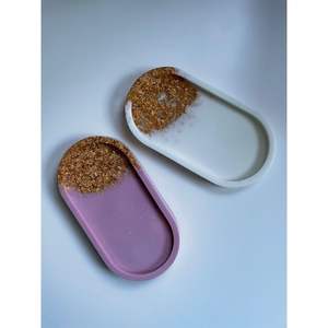 Bandejas Decorativas Modernas para Servir en el Hogar, Bandejas Ovaladas y Redondas de Resina - Product Image 3