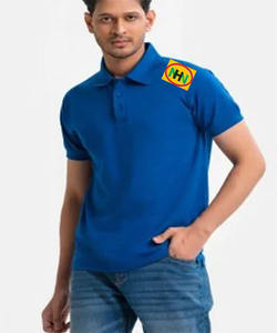 Chemises de golf pour hommes en polyester/coton de haute qualité, respirantes, à séchage rapide, anti-humidité, protection UV, extensibles, à pois - Product Image 1