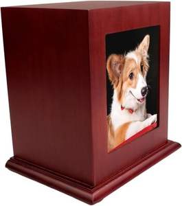 Urna Conmemorativa Moderna de Madera para Cenizas de Perro, Urnas de Recuerdo para Mascotas, Venta al Por Mayor - Product Image 3