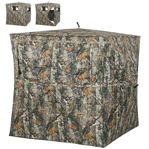 Refugio de Caza Plegable de Camuflaje para 2 Personas con Vista de 270° y Ventanas para la Caza de Ciervos - Product Image 1