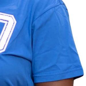 T-shirt en chenille bleu royal 1920 pour femme, avec lettres grecques Zeta Phi Beta, décontracté, streetwear, haut en coton de qualité supérieure - Product Image 4