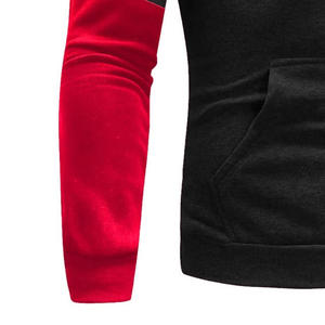 Winter Plus Size Contrast Color OEM Custom Design Pullover Hoodies Sweatpants 2pcs <b>Sets</b> Cotton Sportswear Training Jogging Wear - Product Image 3
