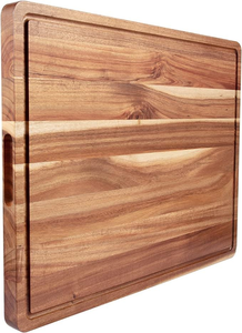 Planche à découper en bambou naturel haut de gamme, planche de cuisine en bambou robuste, planche de boucher résistante, compatible lave-vaisselle - Product Image 5