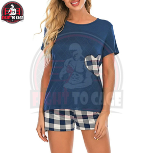 Customized Made Women's Solid Color T-Shirt Shorts Set Cotton/Polyester Blend Breathable Best Quality Multiple Colors Available - Product Image 5