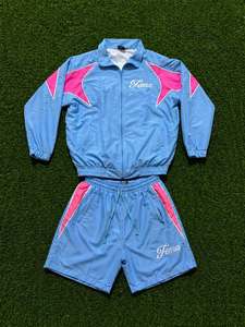 Unisex Lightweight Windbreaker Short Set Nylon Breathable Casual Sports Windbreaker <b>Tracksuits</b> - Product Image 1