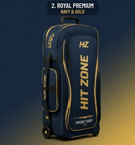 Bolsa de Cricket Profesional Hit Zone, de Gran Capacidad, con Sistema de Carro, Material Resistente, Ideal para Viajes - Product Image 3