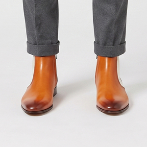 Botas de Tobillo para Hombre, OEM, de Cuero Genuino, Impermeables, con Cierre de Cremallera - Product Image 2