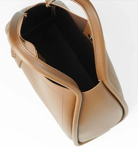 Women's Classic Genuine Leather Hobo <b>Bag</b> Brown Color Two Handles Open Top Design Soft Texture Daily Use - Product Image 4