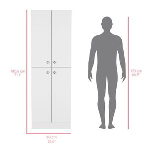Armadio Dispensa Bianco Coahoma per Cucina - Product Image 4