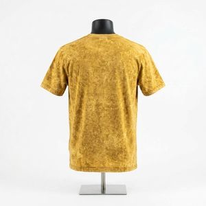 เสื้อยืดโอเวอร์ไซส์ผู้ชายแบบถักลายใหม่คุณภาพดีที่สุด ผ้าฝ้าย 100% ซักย้อมสีแบบแอซิดวอช - Product Image 3