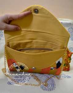 กระเป๋าถือทรงสี่เหลี่ยมปักลายนกทูแคนประดับลูกปัดทำมือ งานฝีมือศิลปะบนผ้าฝ้าย ของขวัญ - Product Image 2