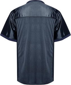 High Quality Plus Size Short Sleeve Printed American Football Jersey Breathable Mesh Custom Logo Front Quick Dry Anti-Bacterial - Product Image 2