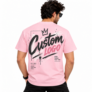 เสื้อยืดคอกลมแขนสั้นผู้ชาย พิมพ์ลายตัวอักษร ทรงปกติ สวมใส่สบาย ผ้าถัก พิมพ์โลโก้ด้านหน้า ผ้าฝ้าย 100% เนื้อหนา - Product Image 4