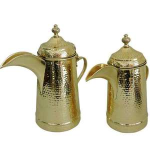 Nouvelle théière Dallah arabe avec poignée en bois, idéale pour les mariages, les hôtels et le service sur table, pour le lait et le thé. - Product Image 6