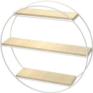 Industrial Wood Wall <b>Shelf</b> With Iron <b>Bracket</b> Single Tier Storage Rack <b>For</b> Bathroom Towel Holder - Product Image 5
