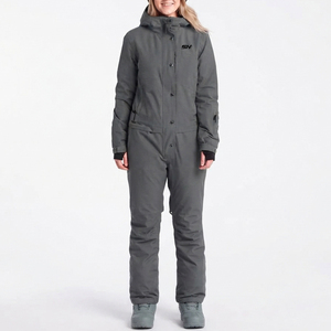Traje de esquí de invierno con logotipo personalizado para mujer, mono impermeable para snowboard, ropa deportiva de nieve para exteriores con aislamiento, servicio OEM, conjunto de traje de esquí - Product Image 1