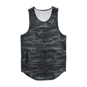 Débardeur décontracté tricoté de haute qualité avec logo personnalisé pour homme, en coton et polyester, respirant, séchage rapide, idéal pour la course et la gym - Product Image 2