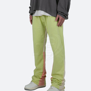 Pantalones apilados personalizados al por mayor para hombre, diseño único, gran oferta, cantidad a granel, pantalones apilados rectos de cintura alta - Product Image 3