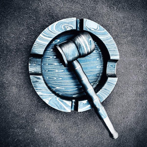 Cendrier en métal de haute qualité à motif Damas pour cigares et cigarettes, élégant pour la maison et le bureau - Product Image 3