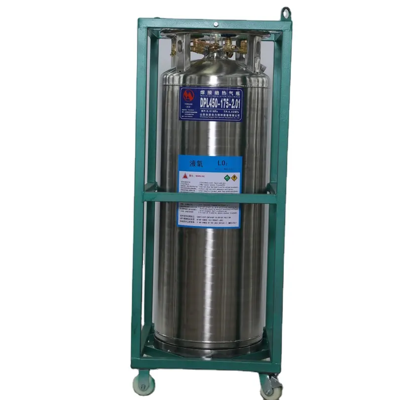Sıvı oksijen azot argon CO2 depolama tankı dewar endüstriyel depolama veya taşıma silindiri