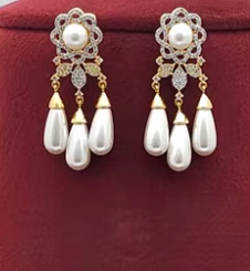 Elegante Juego de Collar y Pendientes de Zirconia con Acabado en Oro Blanco y Latón de Primera Calidad para Mujer, Ideal para Bodas - Product Image 2