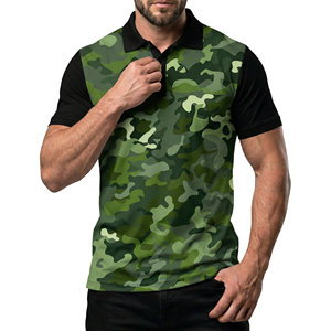 Camisetas Polo Tácticas de Camuflaje para Hombre, Venta al Por Mayor, Personalizadas con Sublimación, Transpirables, para Golf, Tallas Grandes - Product Image 1