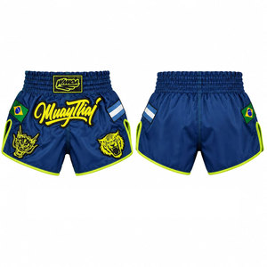Nouveauté 2027, shorts de boxe et de Muay Thai de haute qualité, durables, légers, extensibles, 100% coton, pour les arts martiaux - Product Image 1