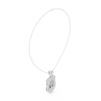 Collier pendentif bouclier de luxe en or blanc 10K avec diamant de laboratoire, ancre nautique et roue de bateau
