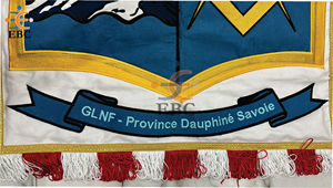 Bannière murale décorative en toile brodée personnalisée écologique 65x65 cm, broderie de qualité supérieure, OEM - Product Image 6