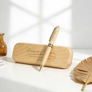 Custom Eco-Friendly Wooden Promotional Ballpoint <b>Pen</b> Personalized Logo Embossing Wooden Gift <b>Box</b> Welcome Gifts Christmas - Product Image 3