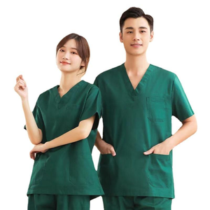 Medical <b>Scrub</b> <b>Set</b> Anti Wrinkle Nursing Uniform for Men and Women with Custom Size and Logo Service - Product Image 1