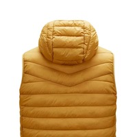 Chaqueta de Invierno sin Mangas, con Cuello Alto, Logotipo Frontal Personalizable, Talla Ajustable, Impermeable y Transpirable, Ropa Urbana para Hombre